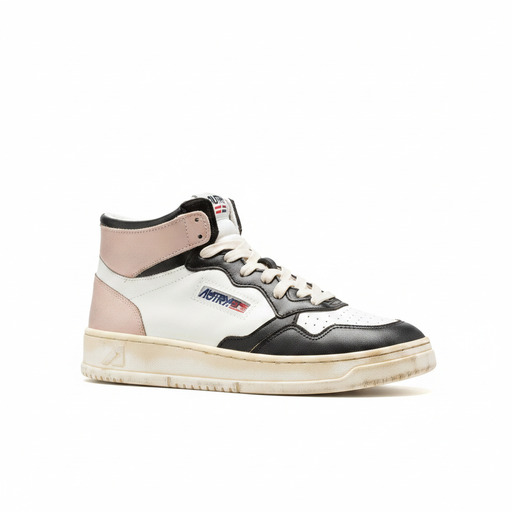 AUTRY Damen Schuhe Sup Vnt Mid Wom Leat WHT/PINK