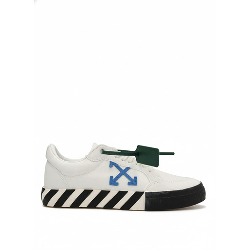 Off-White Low Vulcanized Canvas Sneaker White Blue