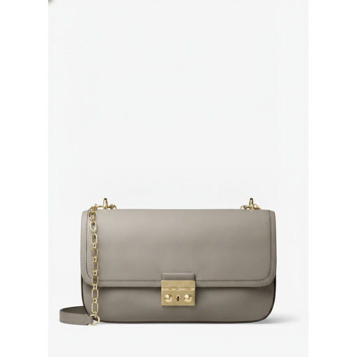 Michael Kors Flap Leather Shoulder Bag Birch