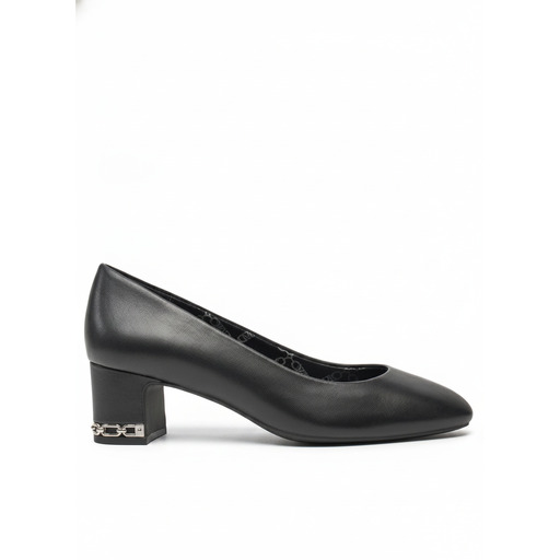 Michael Kors June Black Block Heel Pump