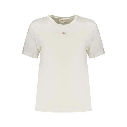 CALVIN KLEIN T-SHIRT MANICHE CORTE DONNA BIANCO