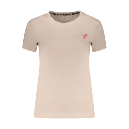 GUESS JEANS T-SHIRT MANICHE CORTE DONNA ROSA