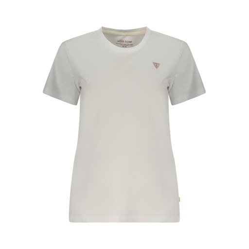 GUESS JEANS T-SHIRT MANICHE CORTE DONNA BIANCO