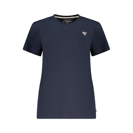 GUESS JEANS T-SHIRT MANICHE CORTE DONNA BLU
