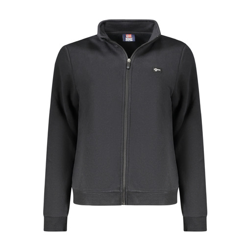 NORWAY 1963 FELPA CON ZIP DONNA NERO