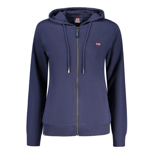 NORWAY 1963 FELPA CON ZIP DONNA BLU