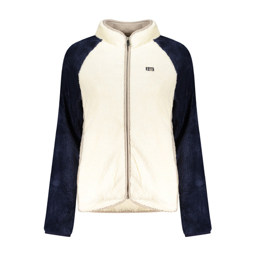 NORWAY 1963 FELPA CON ZIP DONNA BIANCO