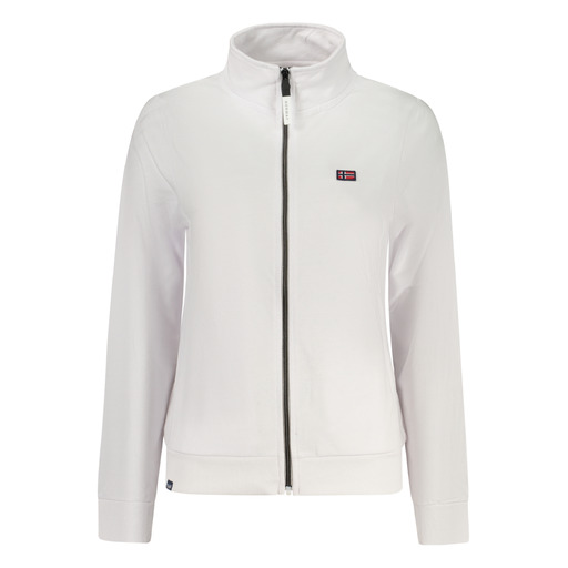 NORWAY 1963 FELPA CON ZIP DONNA BIANCO