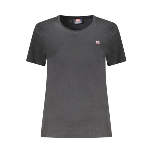 NORWAY 1963 T-SHIRT MANICHE CORTE DONNA NERO
