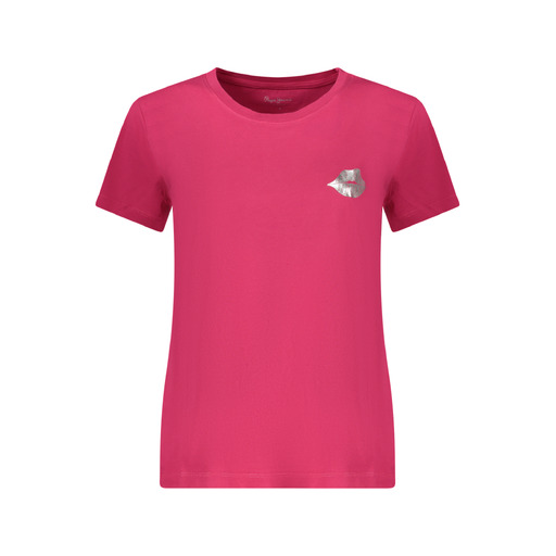 PEPE JEANS T-SHIRT MANICHE CORTE DONNA ROSSO