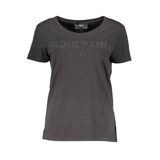 SCERVINO STREET T-SHIRT MANICHE CORTE DONNA NERO
