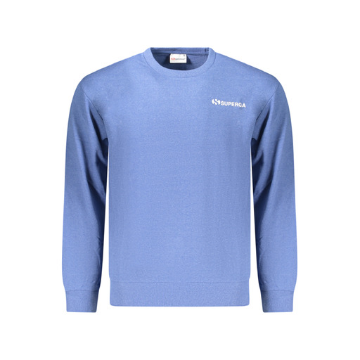 SUPERGA FELPA SENZA ZIP UOMO AZZURRO