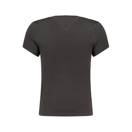 TOMMY HILFIGER T-SHIRT MANICHE CORTE DONNA NERO