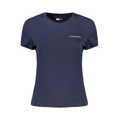 TOMMY HILFIGER T-SHIRT MANICHE CORTE DONNA BLU