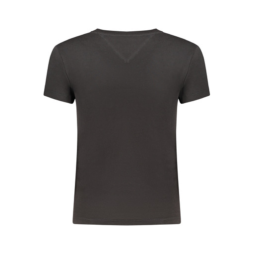 TOMMY HILFIGER T-SHIRT MANICHE CORTE DONNA NERO