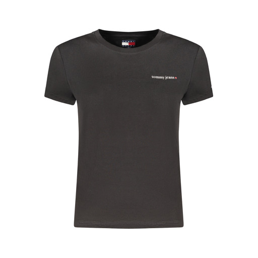 TOMMY HILFIGER T-SHIRT MANICHE CORTE DONNA NERO
