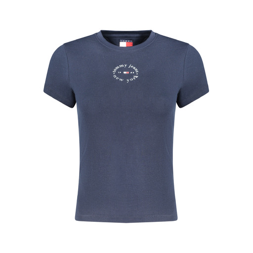 TOMMY HILFIGER T-SHIRT MANICHE CORTE DONNA BLU