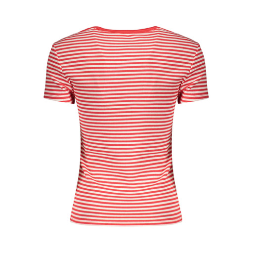 TOMMY HILFIGER T-SHIRT MANICHE CORTE DONNA ROSSO