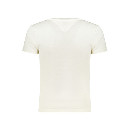 TOMMY HILFIGER T-SHIRT MANICHE CORTE DONNA BIANCO