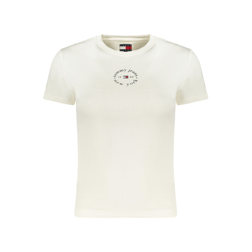 TOMMY HILFIGER T-SHIRT MANICHE CORTE DONNA BIANCO