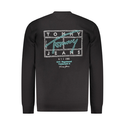TOMMY HILFIGER FELPA SENZA ZIP UOMO NERO