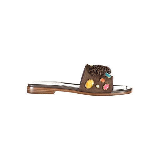 TWINSET CALZATURA CIABATTA DONNA MARRONE