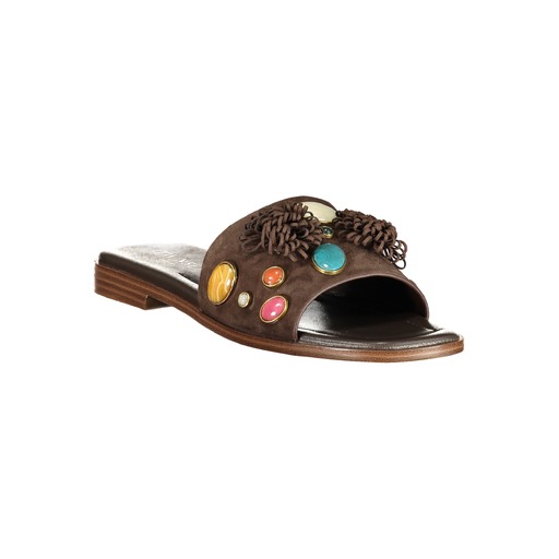 TWINSET CALZATURA CIABATTA DONNA MARRONE