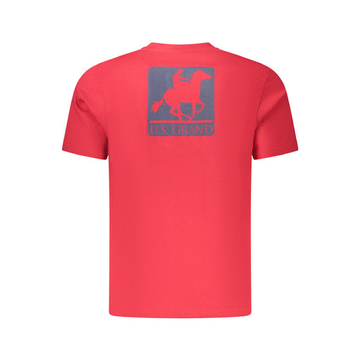 U.S. GRAND T-SHIRT MANICHE CORTE UOMO ROSSO
