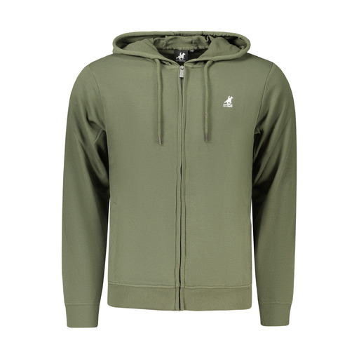 U.S. GRAND FELPA CON ZIP UOMO VERDE