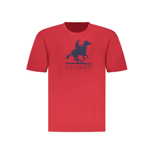 U.S. GRAND T-SHIRT MANICHE CORTE UOMO ROSSO