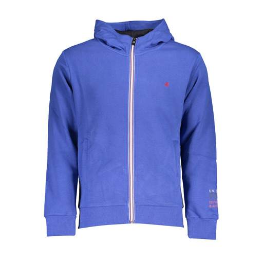 U.S. GRAND FELPA CON ZIP UOMO BLU