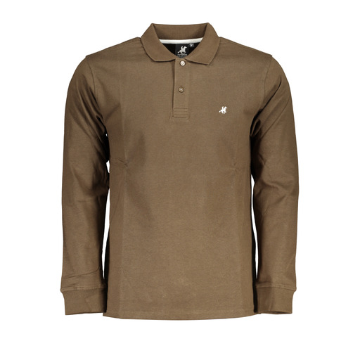U.S. GRAND POLO MANICHE LUNGHE UOMO MARRONE