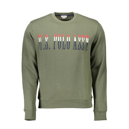 U.S. Polo Assn. Sweatshirt Felpa Senza Zip Uomo Verde