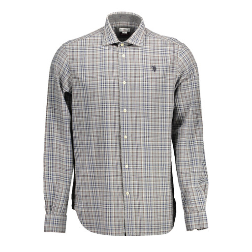 U.S. Polo Assn. Bluzë polo Camicia Maniche Lunghe Uomo Grigio