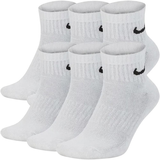 Nike Everyday Cushioned Socks White (6 pack)