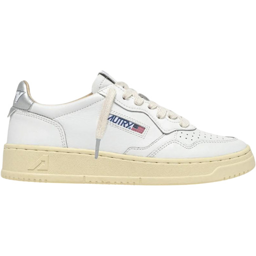 Autry Medalist Low White Silver (Women's)