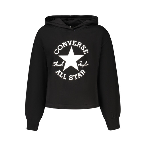 CONVERSE FELPA SENZA ZIP BAMBINA NERO