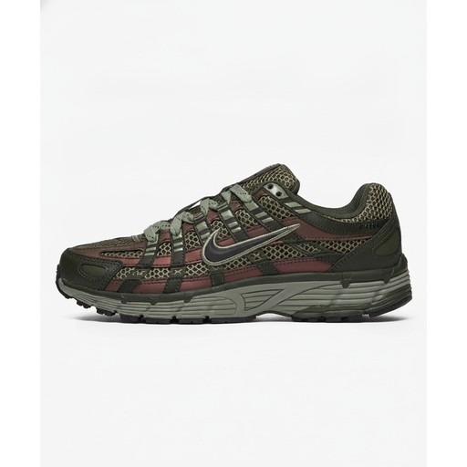 Nike P-6000 Olive Burgundy Trail Sneakers