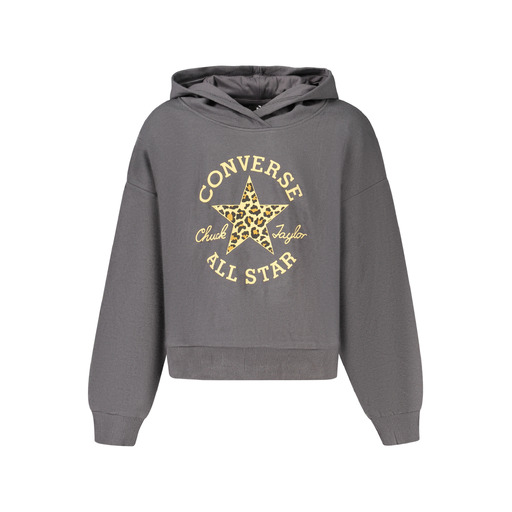 CONVERSE FELPA SENZA ZIP BAMBINA NERO