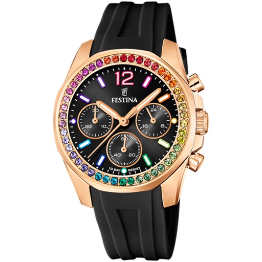 Hodinky Festina F20611/3 Boyfriend Chronograph 38mm 10ATM