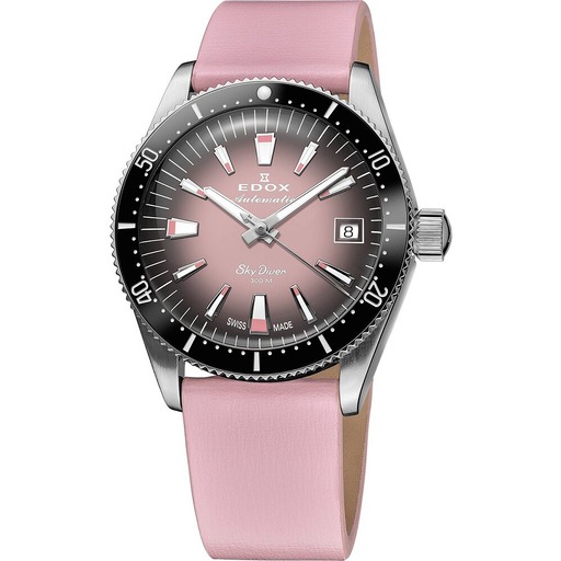 Hodinky Edox 80131-3NC-NDRO Skydiver Automatic + 2nd strap 38mm 30ATM