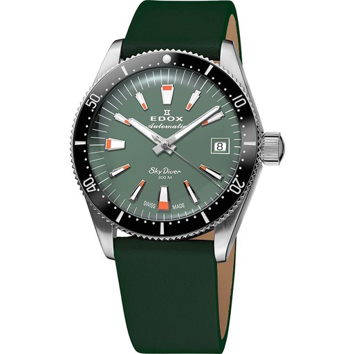 Hodinky Edox 80131-3NC-VI Skydiver Automatic + 2nd strap 38mm 30ATM