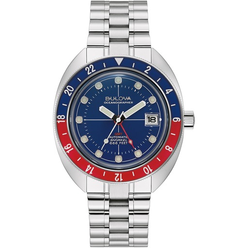 Hodinky Bulova 96B405 Oceanographer Automatic GMT 41mm 20ATM