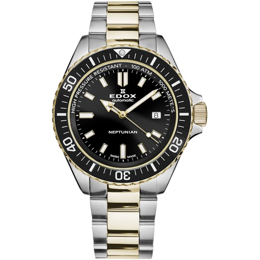 Hodinky Edox 80120-357JM-NID Neptunian Automatic 44mm 100ATM