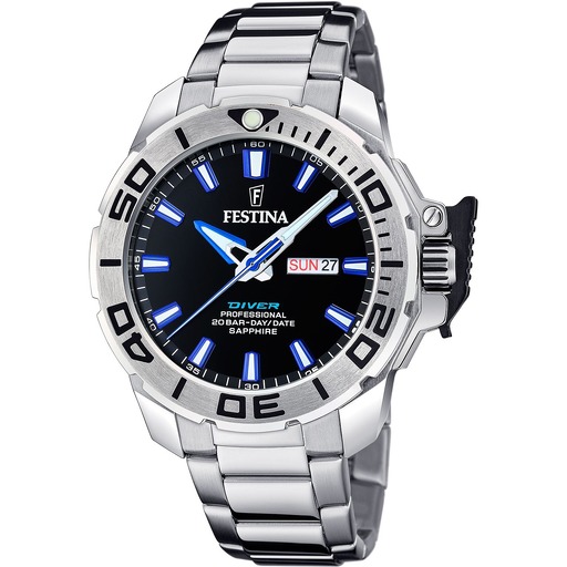 Hodinky Festina F20665/3 Diver Diving 46mm 20ATM