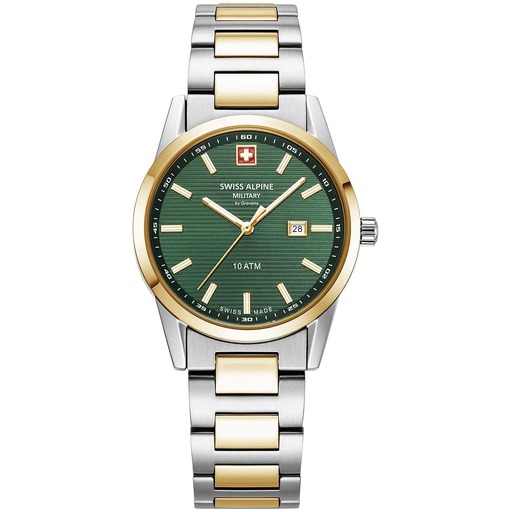 Hodinky Swiss Alpine Military 7767.1144 Argos two tone green 34mm 10ATM