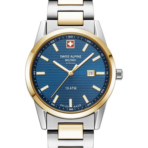 Hodinky Swiss Alpine Military 7767.1145 Argos two tone blue 34mm 10ATM