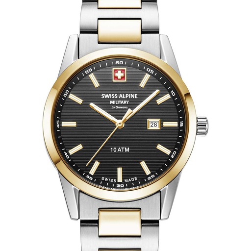 Hodinky Swiss Alpine Military 7767.1147 Argos two tone black 34mm 10ATM