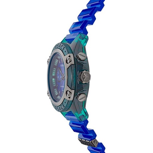 Hodinky Versace VEZ701122 Active Policarbonat Chrono 45mm 3ATM