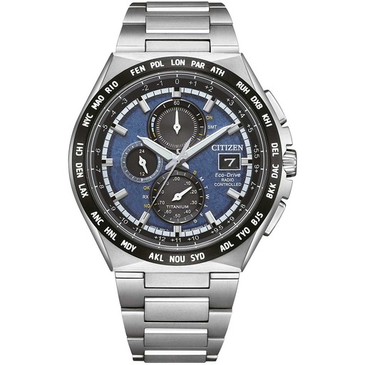 Hodinky Citizen AT8238-84L Eco-Drive Super-Titanium radio controlled Chronograph 44mm 10AT